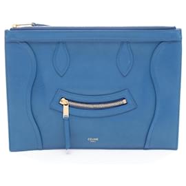 Céline Pochette a mano Celine Medium in blu