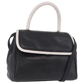 FENDI Handtasche aus Leder 2way Schwarz Auth bs35922