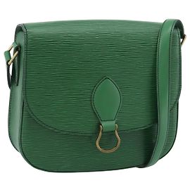 LOUIS VUITTON Epi Saint Cloud GM Schultertasche Grün M52194 LV Auth 191689