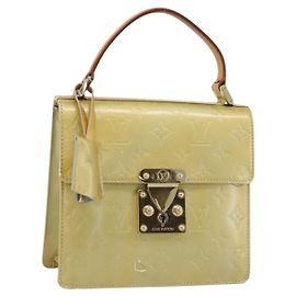 LOUIS VUITTON Monogram Vernis Spring street Hand Bag Gris M91029 LV Auth 190661