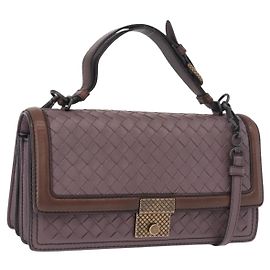 Borsa BOTTEGA VENETA INTRECCIATO 2way Viola Autentica BA13933A
