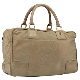 Borsa LOEWE Anagram Amazona 36 in Pelle Oro Autentica 190941