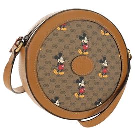 Borsa GUCCI Micro GG Supreme Collaborazione Disney PVC Beige 603938 Auth ep15079M