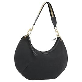 Borsa a tracolla GUCCI Sherry Line tela Nero Oro 106663 Auth BA13768