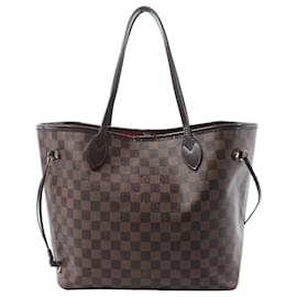 Borsa a Spalla Louis Vuitton Neverfull MM Damier Ebene Marrone N51105