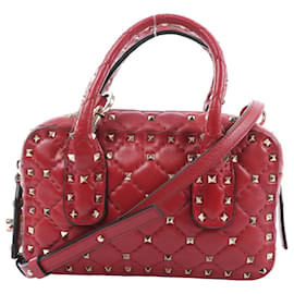 Sac à main 2Way Rockstud Valentino en rouge - Valentino Garavani
