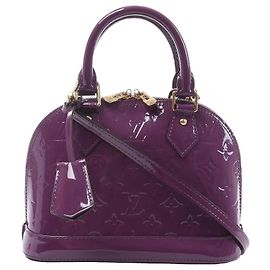 Borsa Louis Vuitton Alma BB Monogram Vernis Viola