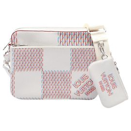 Bolsa de Ombro Louis Vuitton Trio Messenger Damier Giant Spray
