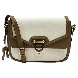 Borsa a Spalla Gucci Derby in Tela e Pelle