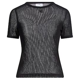 Courrèges Camiseta de malha preta - Courreges