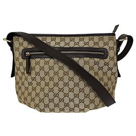 Borsa a tracolla Gucci GG Canvas e pelle