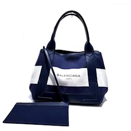 Borsa Cabas S blu navy Balenciaga