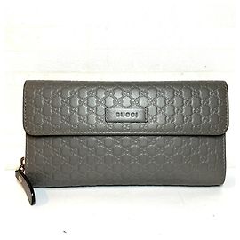 Cartera larga Gucci Microguccissima de piel