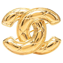 Spilla Chanel Vintage Matelassé Coco Mark