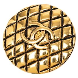 Spilla Chanel Vintage Matelassé Coco Mark