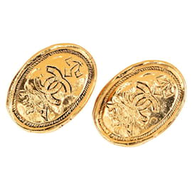 Pendientes de clip Chanel Vintage Coco Mark