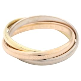 Anello Trinity Cartier in oro giallo bianco e rosa
