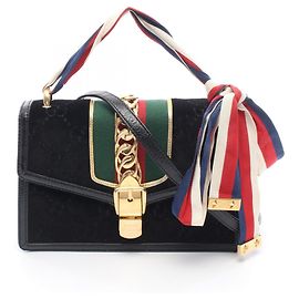 Borsa a tracolla 2 vie Gucci Sylvie Sherry Line GG Pattern