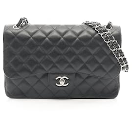 Chanel Large Matelassé Classic Double Flap Schultertasche