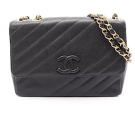 Borsa a tracolla Chanel Bias Stitch Coco Mark