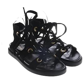 Gianvito Rossi Ibiza Sandali gladiatore in scamosciato nero