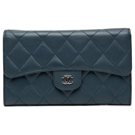 Chanel Matelassé Coco Mark Long Wallet