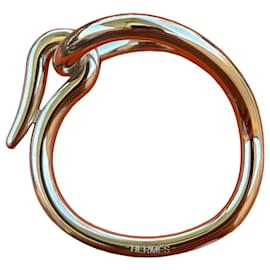 Hermès Jumbo Seidentuchring Palladium