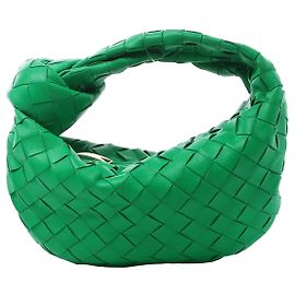 Borsa a mano Bottega Veneta Jodie Mini in pelle Intrecciato verde