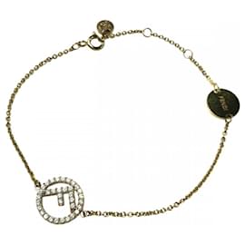Fendi Gold Charm Armband