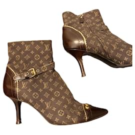 Louis Vuitton Stivaletti Monogram Canvas Marrone