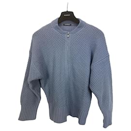 Canessa Kaschmir-Cardigan mit Reißverschluss, Blau - Autre Marque