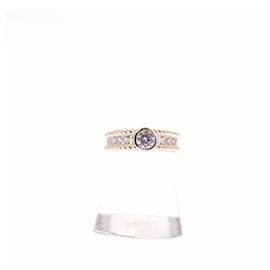 Anello in oro con strass e pietra - APM Monaco