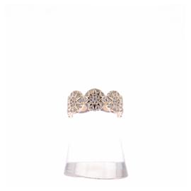 Anello in oro con motivi a sole in strass - APM Monaco