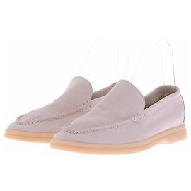 Loro Piana Mocassini in scamosciato beige