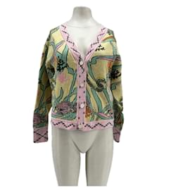 Gelb-rosa Cardigan - Autre Marque