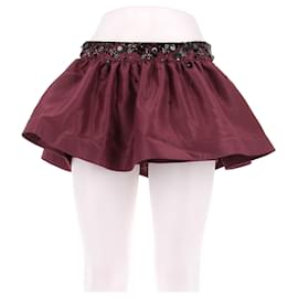 Minifalda púrpura con strass negros - Autre Marque