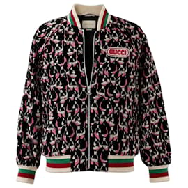 Giacca Bomber Gucci Stampa Boston Terrier Alessandro Michele