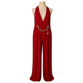 Moschino Mono Rojo con Cadena de Corazón