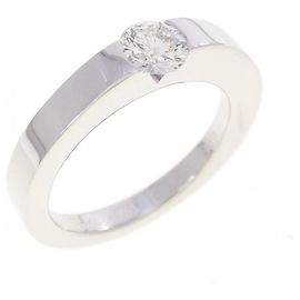 Anello a fascia in oro bianco 18K con diamante Cartier