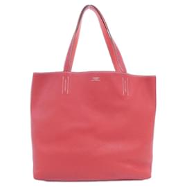 Borsa Hermes Double Sens in Rose Jaipur e Rouge Casaque - Hermès