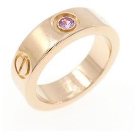 Anello Cartier Love 1P in oro rosa 18K con zaffiro