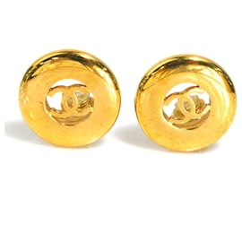 Orecchini a clip in metallo dorato Chanel