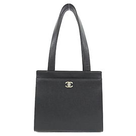 Borsa a tracolla Chanel in pelle di vitello martellata nera