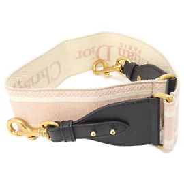 Cinturino in tela Christian Dior rosa chiaro