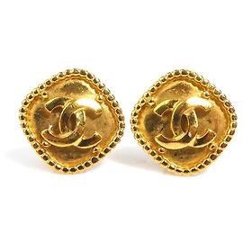 Orecchini a clip in metallo dorato Chanel