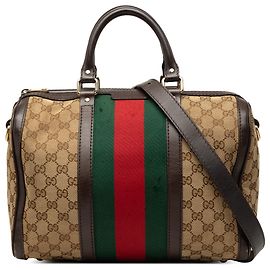 Bolso Boston Joy en lona GG beige Medium de Gucci