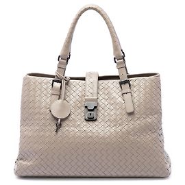 Bottega Veneta Tote Roma in nappa Intrecciato marrone, misura Medium