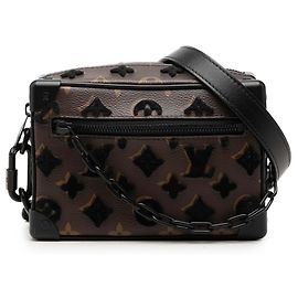 Louis Vuitton Marron Monogram Tuffetage Mini Soft Trunk