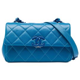 Chanel Blue Small Quilted Caviar My Everything Flap