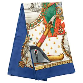 Sciarpa in seta Hermès Blue Napoleon 90